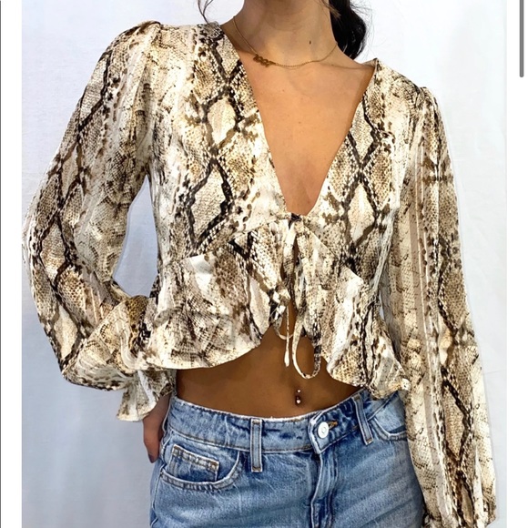 Snakeskin Top - Picture 1 of 3
